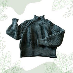 H&M Cropped Knit Chunky Sweater